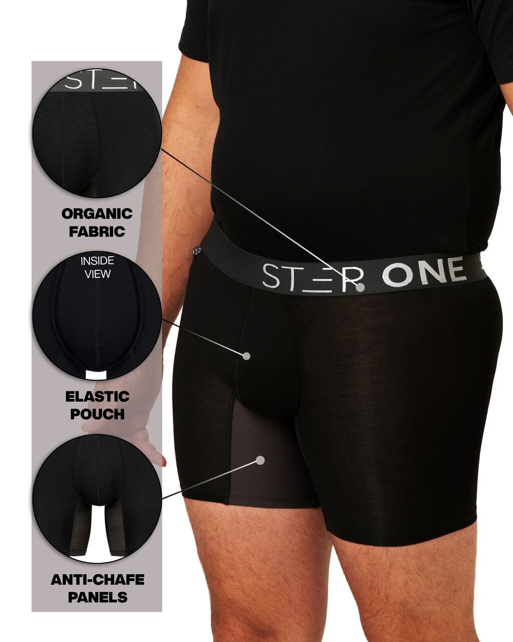 Boxer Brief Large & Tall - Black Currants - Bamboo Underwear