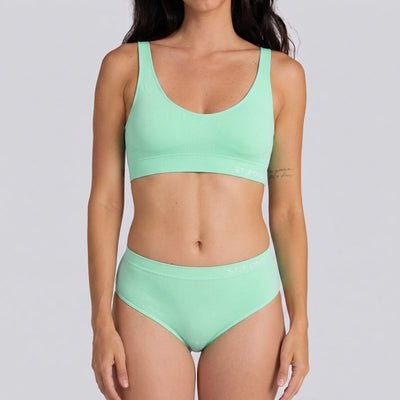Women's SmoothFit Bikini Brief - Aquamarine - Bamboo Underwear