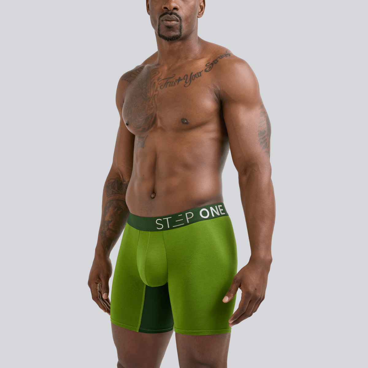 Boxer Brief - Salted Lime - Bamboo Underwear