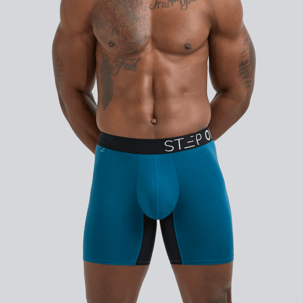 Boxer Brief - Lyons Blue - Bamboo Underwear