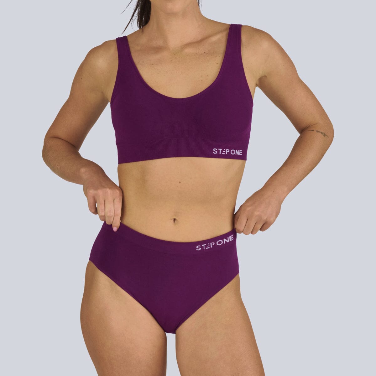 Women's SmoothFit Bikini Brief - Dark Purple - Bamboo Underwear