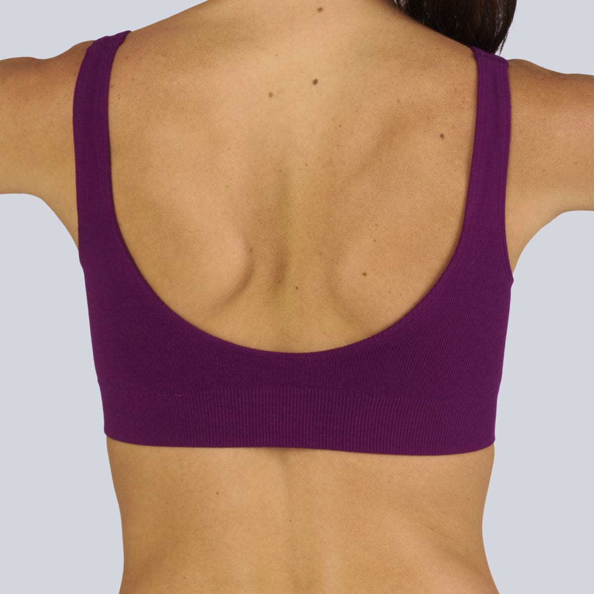 Women's SmoothFit Padded Bra - Dark Purple - Bamboo Underwear