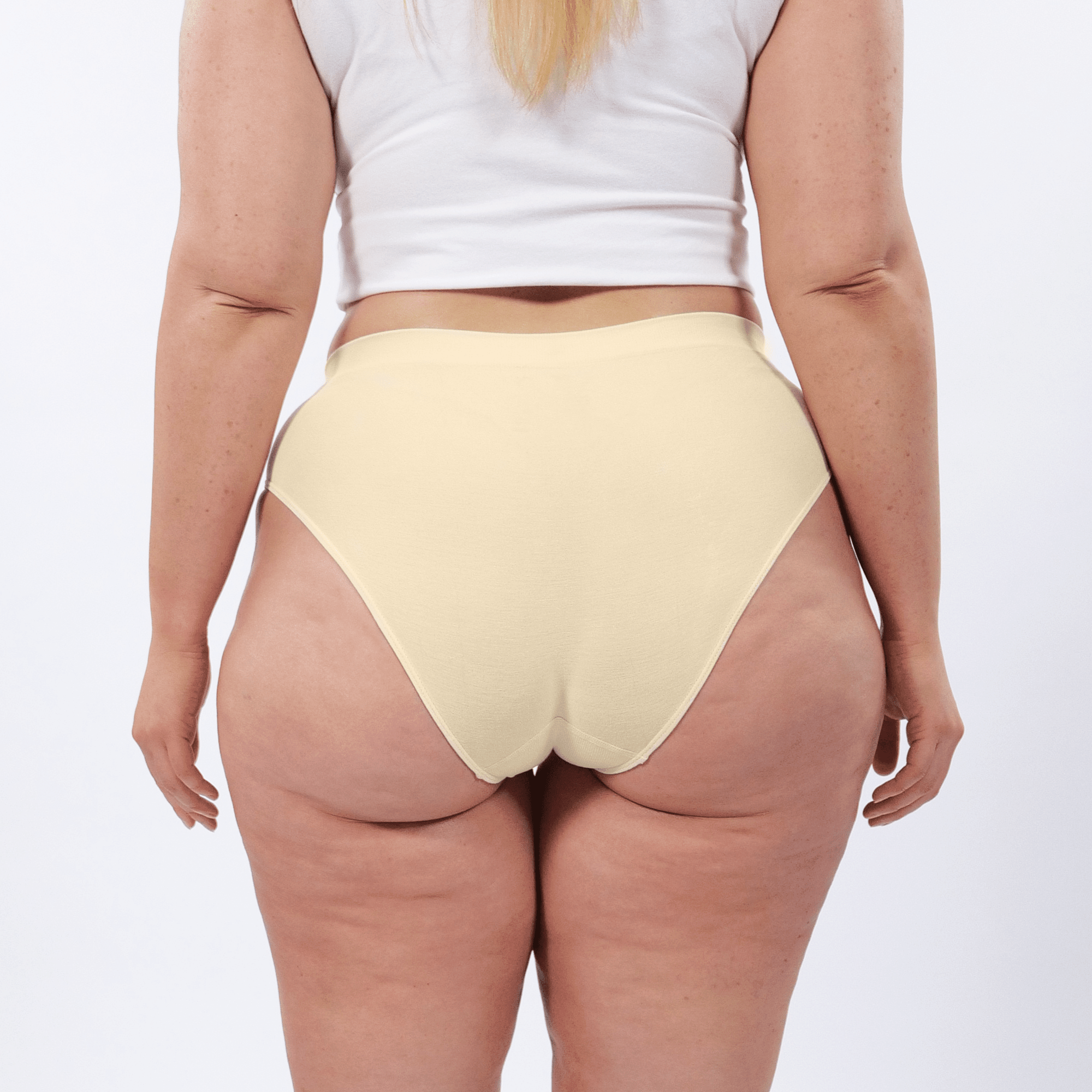 Women's Seamfree Bikini Brief - Chic Champagne - Model - #size_2XL