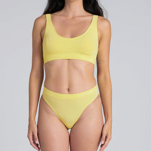 Women's SmoothFit Padded Bra - Capri Yellow - Bamboo Underwear