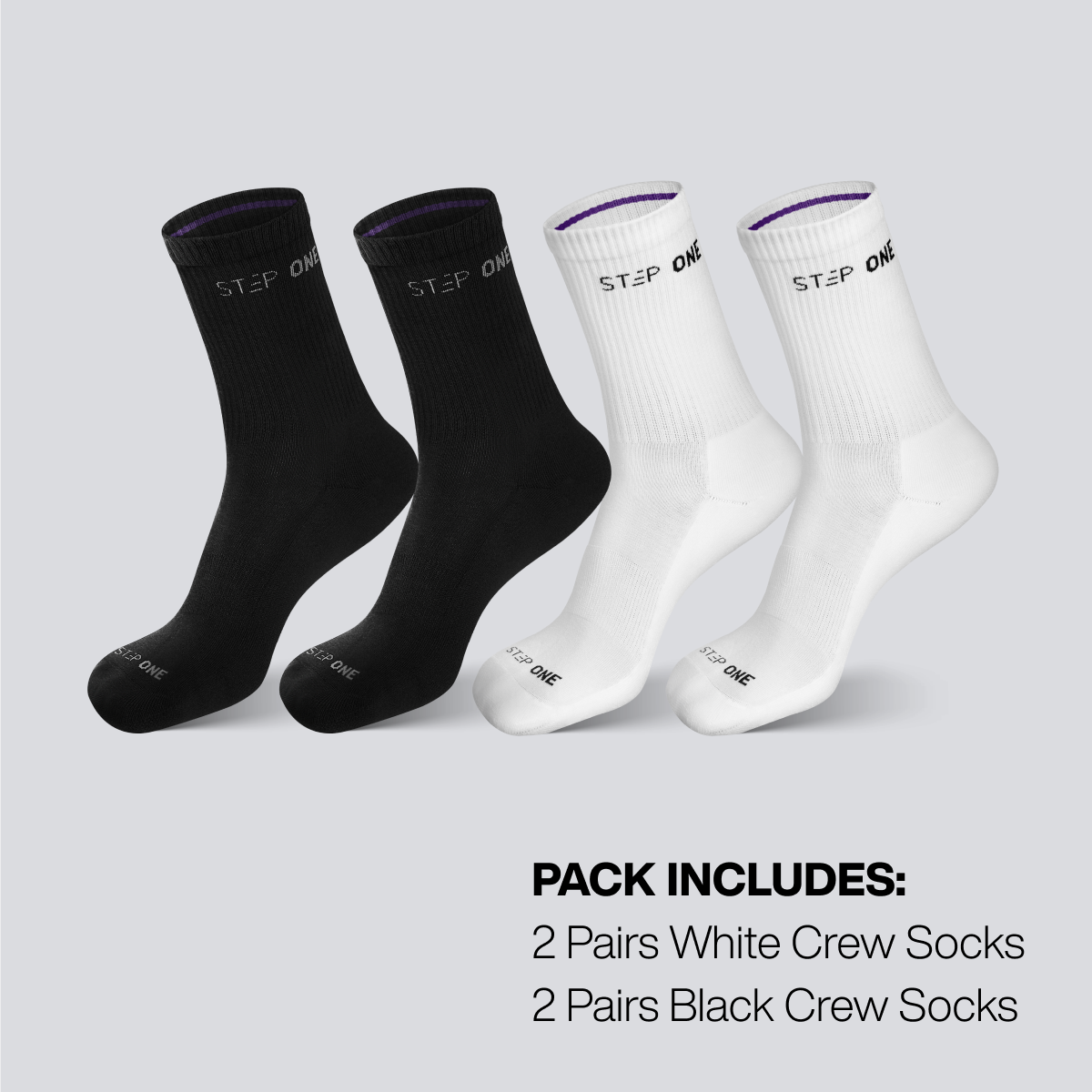 Crew Sock 4 Pack - Mixed