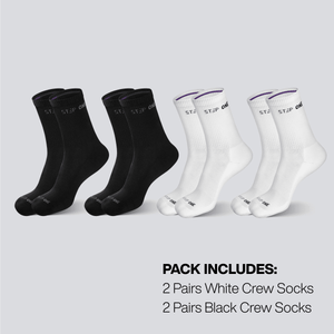 Crew Sock 4 Pack - Mixed - Bamboo Underwear