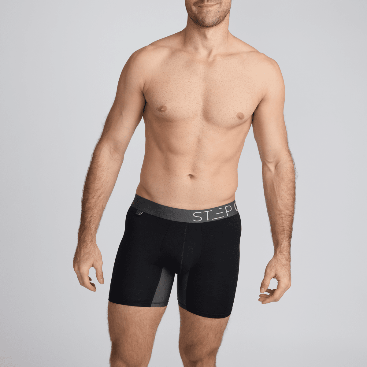 Men's Bamboo Underwear Boxers in black and grey