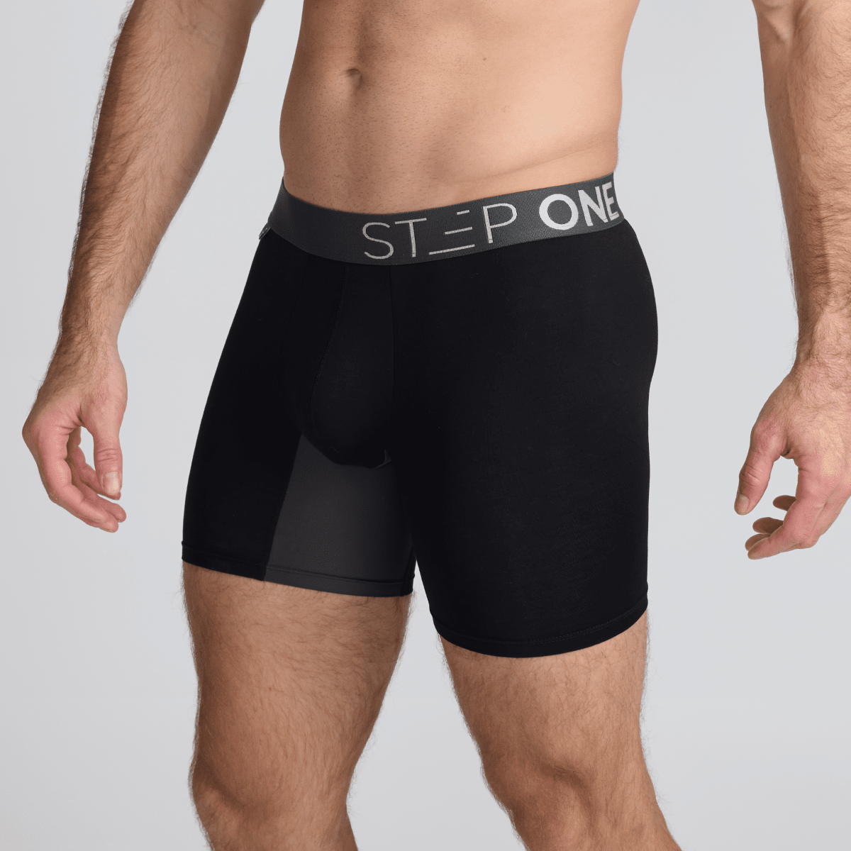 Men's Bamboo Underwear Boxers in black and grey