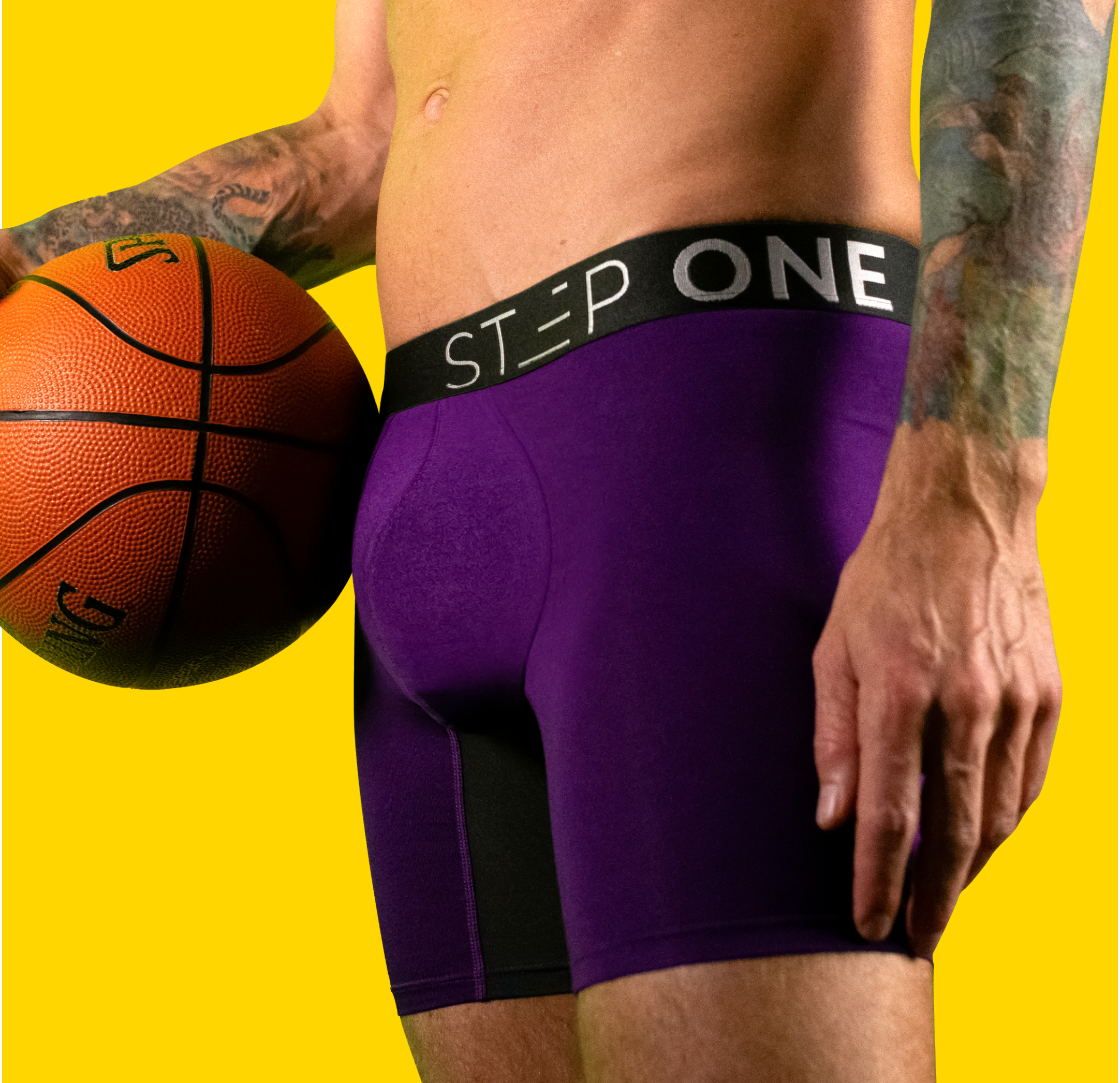 STEP ONE, Mens Bamboo Boxer Brief (Longer) 3-Pack