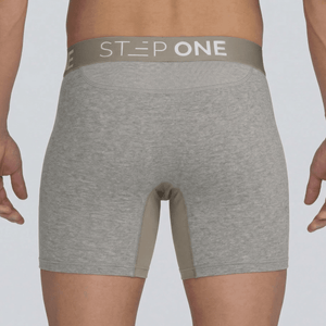 Boxer Brief - Melange Light Grey - Bamboo Underwear