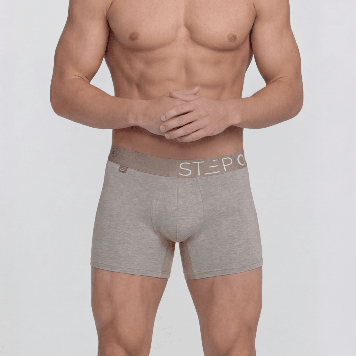 Trunk - Melange Light Grey - Bamboo Underwear
