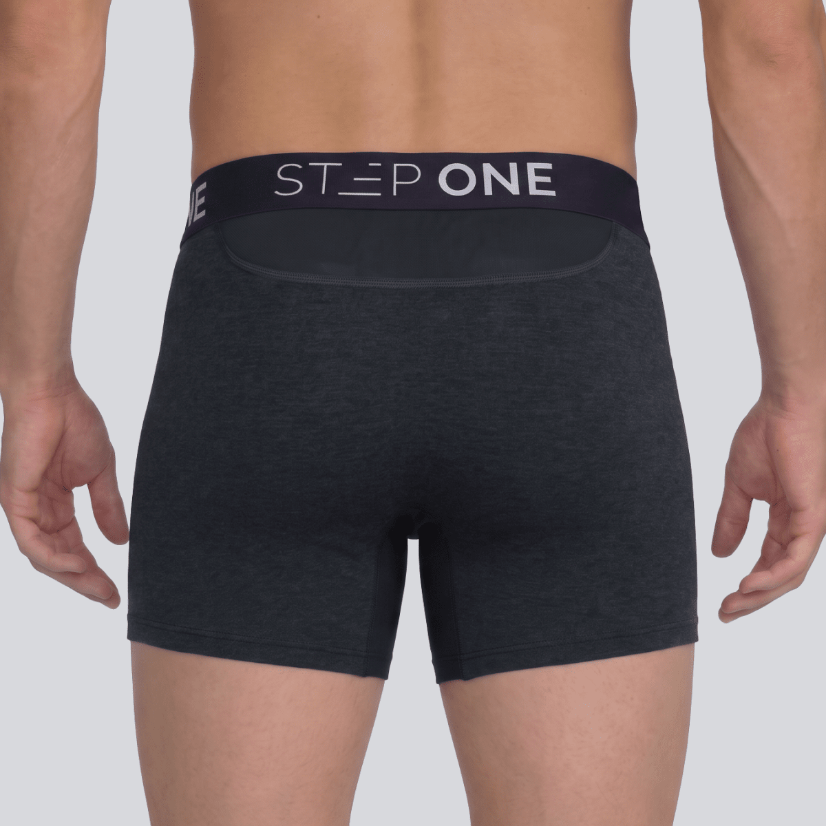 Trunk - Melange Stonewash Grey - Bamboo Underwear