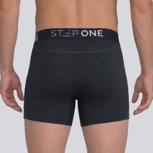 Trunk - Melange Stonewash Grey - Bamboo Underwear