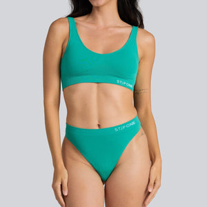Women's SmoothFit Thong - Mint Leaf - Bamboo Underwear