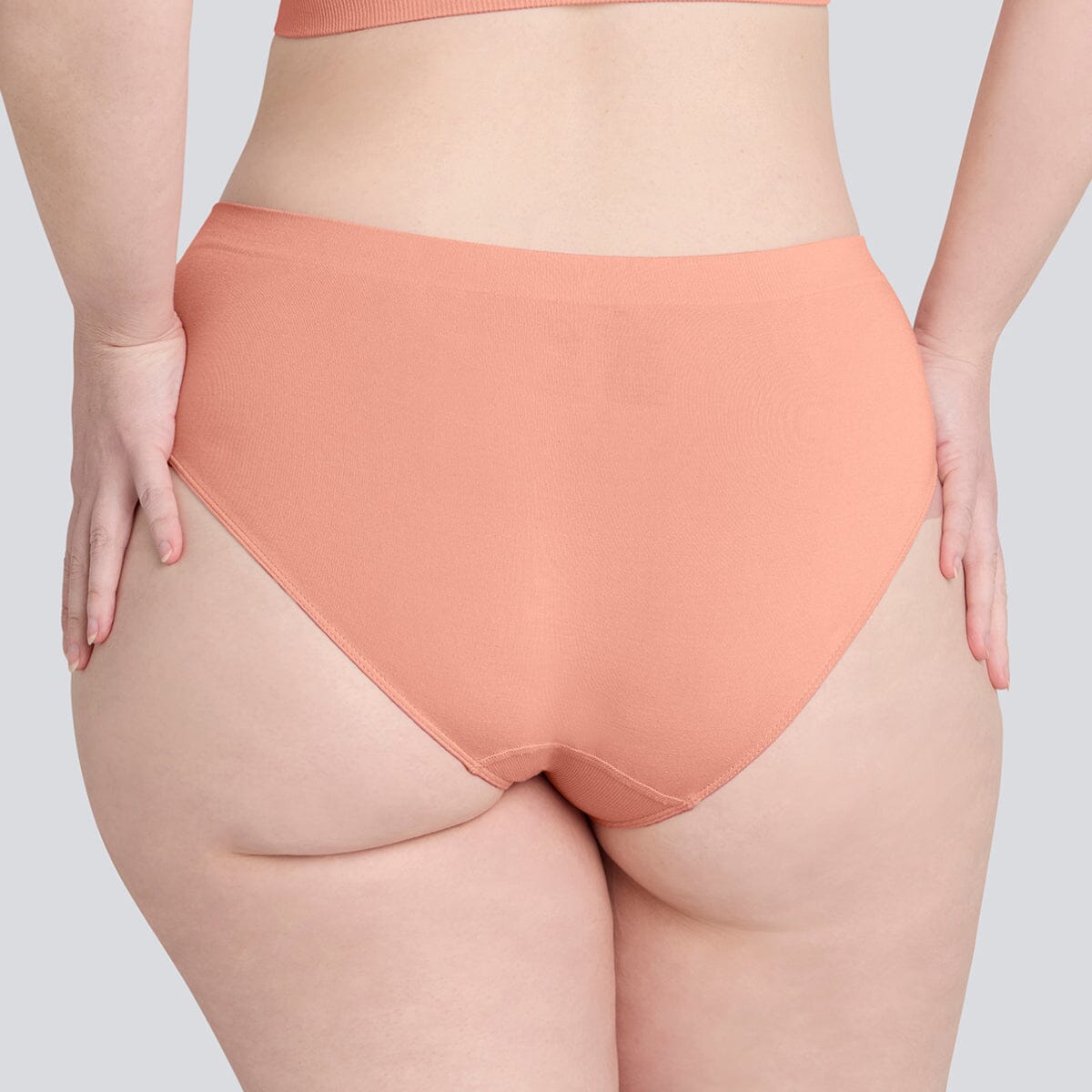 Women's SmoothFit Bikini Brief - Peaches & Cream - Bamboo Underwear - Model:Eloise