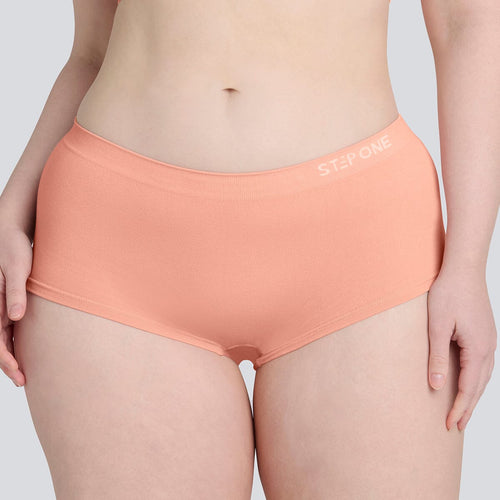 Women's SmoothFit Boyleg - Peaches & Cream