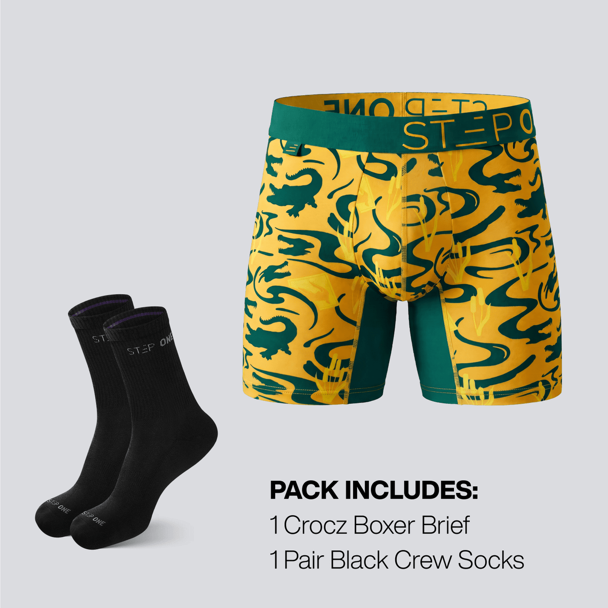 Crocz & Socks (Black) - Bamboo Underwear
