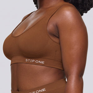 Women's SmoothFit Padded Bra - Toffee - Bamboo Underwear