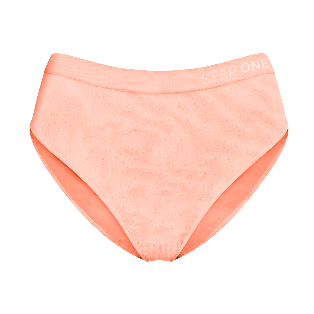 Sieve Brief in Peach  Women's Bikini Briefs - Peach Low Rise