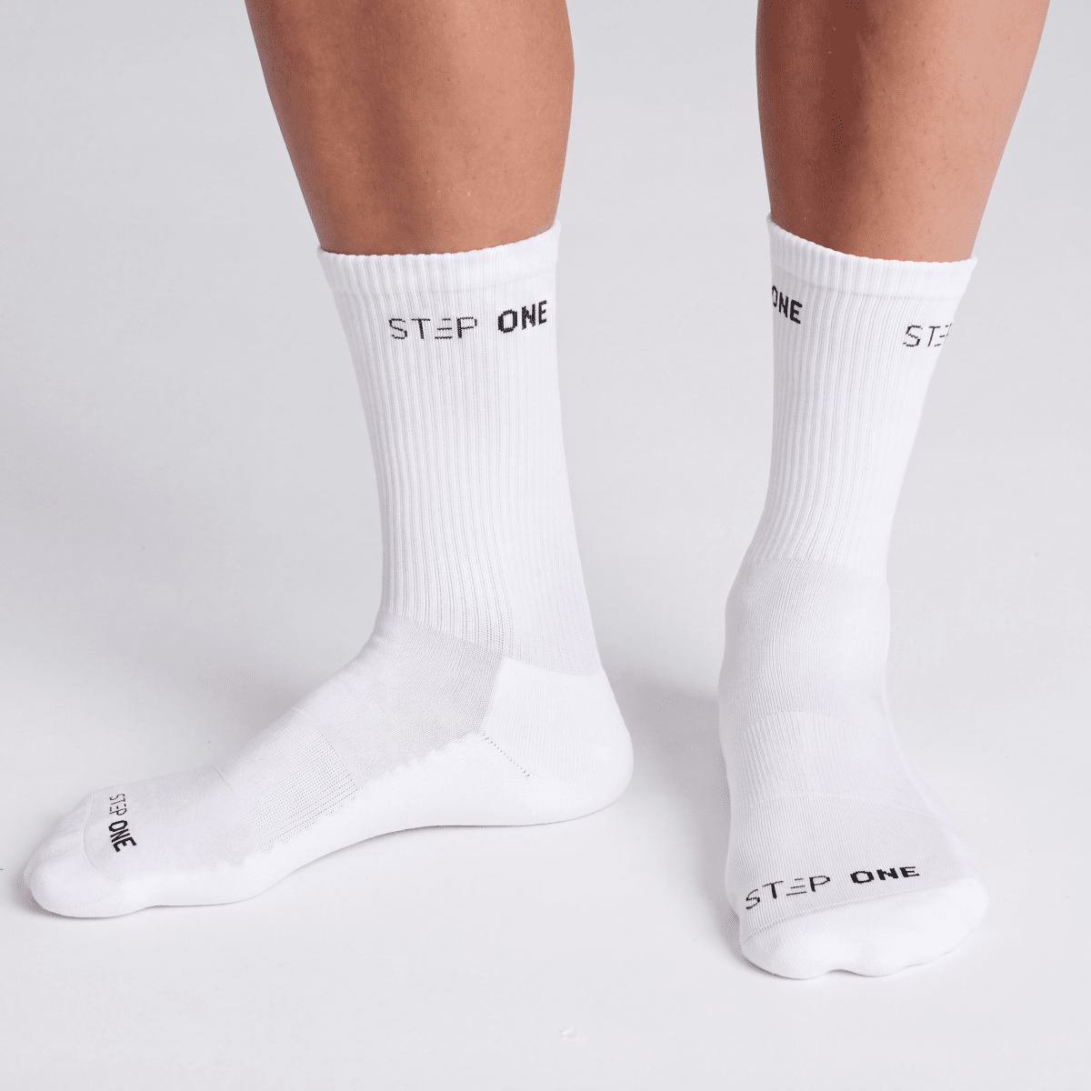 Crew Sock 4 Pack - White - Bamboo Underwear