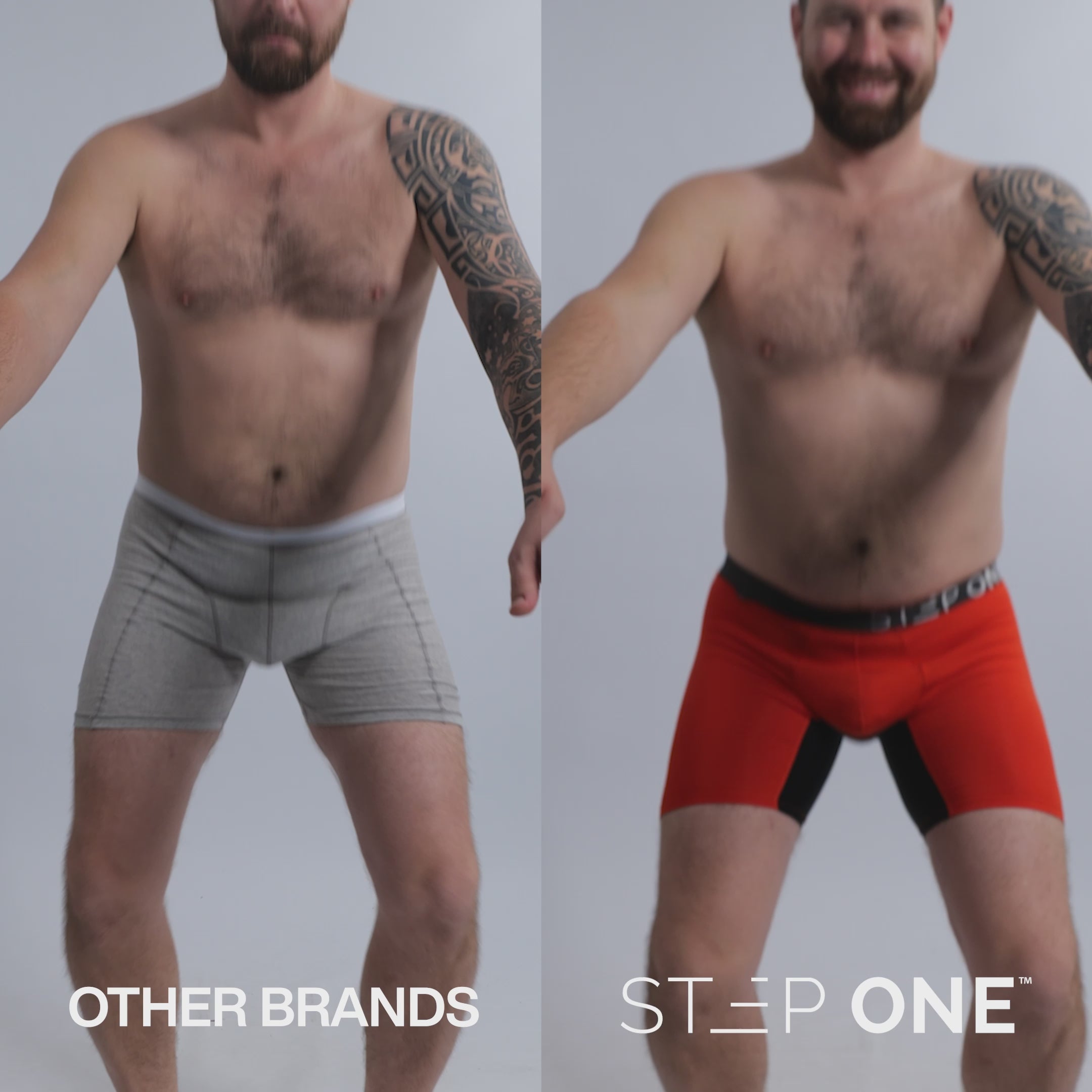 Step One Men's Bamboo Underwear Boxer Brief - Snow Worries: Snow Worries XL