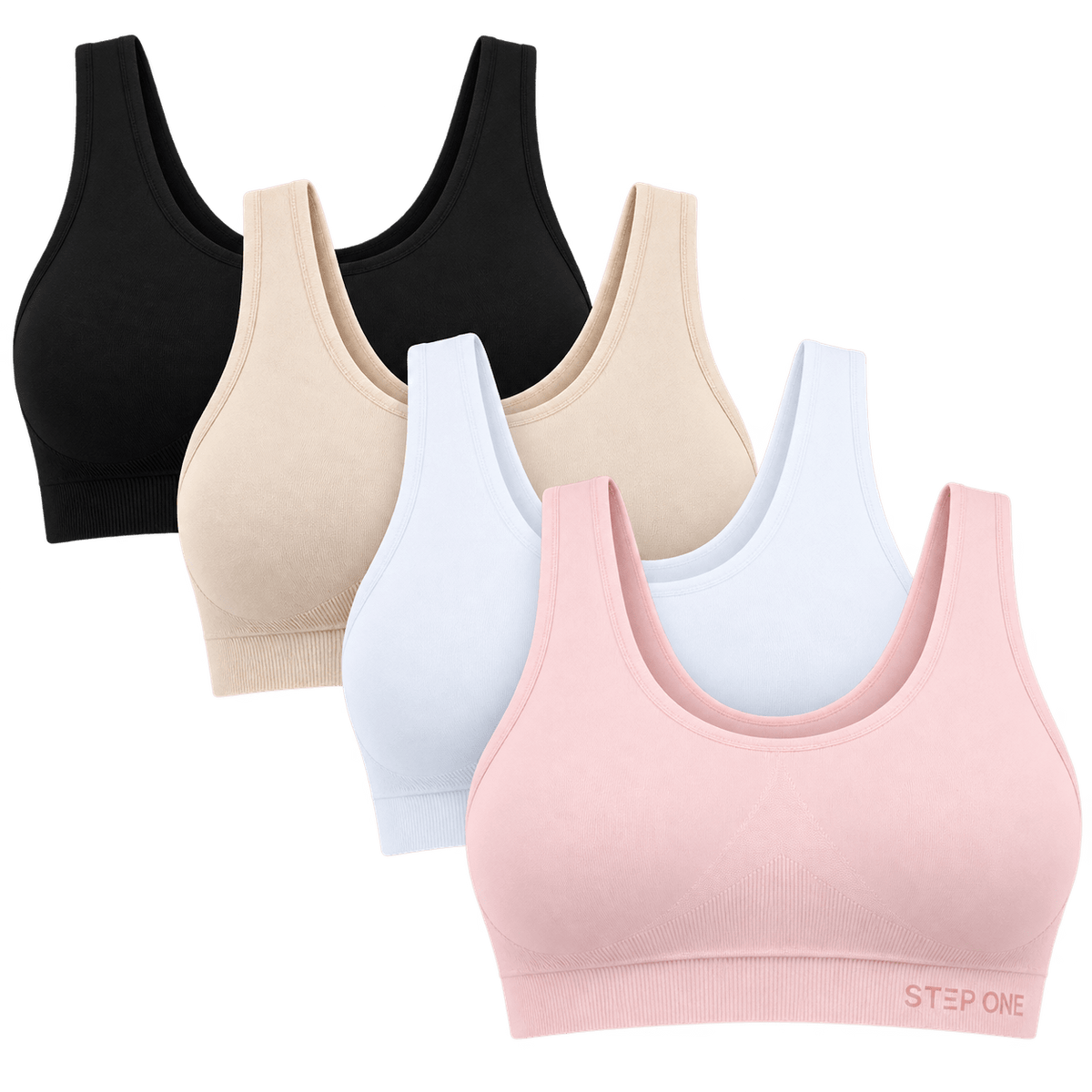 Women's SmoothFit Padded Bra 4 Pack - The Mix