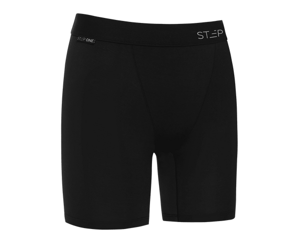 Women's Black Bamboo Boxer | Step One Underwear